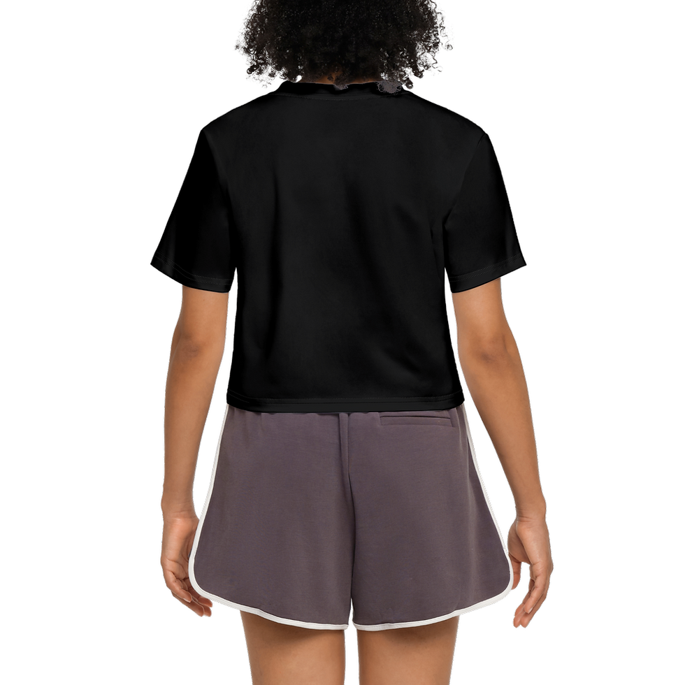 Миниатюра: Women's Short Sleeve Cropped T-Shirt-High-Performance SORONA