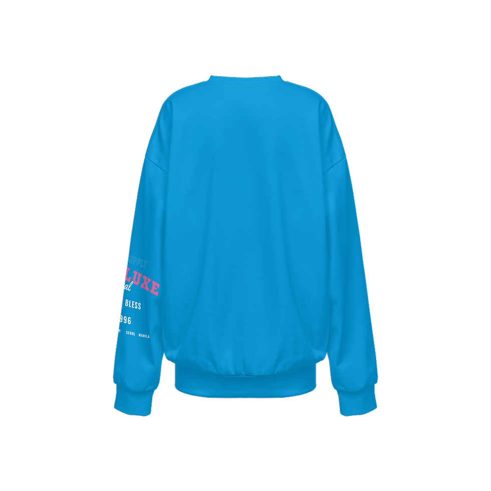 섬네일: Women's Relaxed Fit Crewneck Sweatshirt-Super Heavy 375g