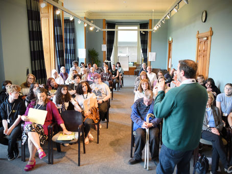 Audience listening to speaker