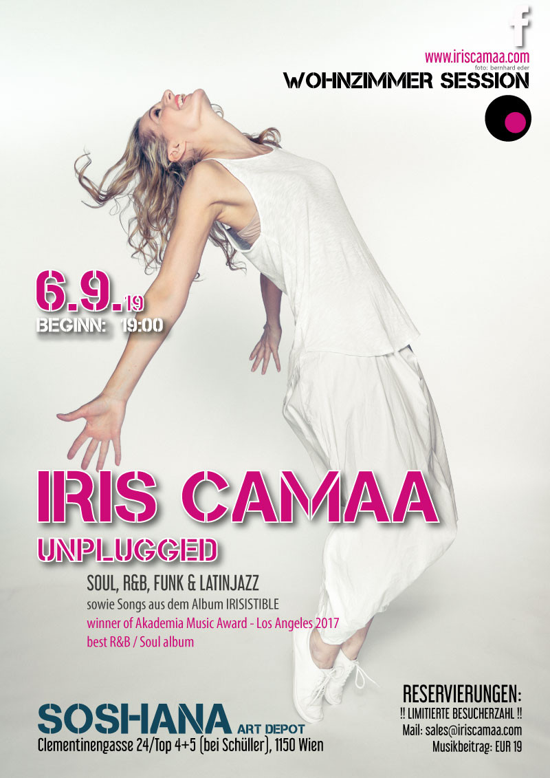Iris Camaa Unplugged Wohnzimmerkonzert At Soshana Art Depot 6 9 2019