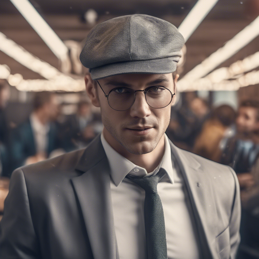 Man in hat and glasses