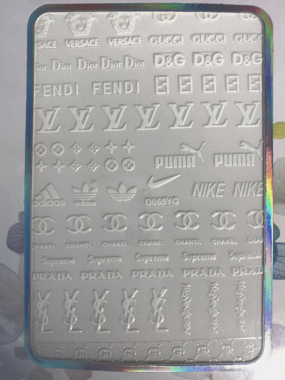 Thumbnail: Mixed high end luxury glow in the dark decal(D065)(white in daytime)