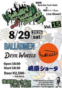 2026.8.29(sat)
横須賀 Rock Bar Fuck Yeah!