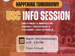 🚨 TOMORROW! USC INFO SESSION – DON’T MISS OUT! 🚨