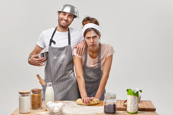 home-activities-tired-housewife-husband-prepare-homemade-cookies-knead-dough-baking-follow