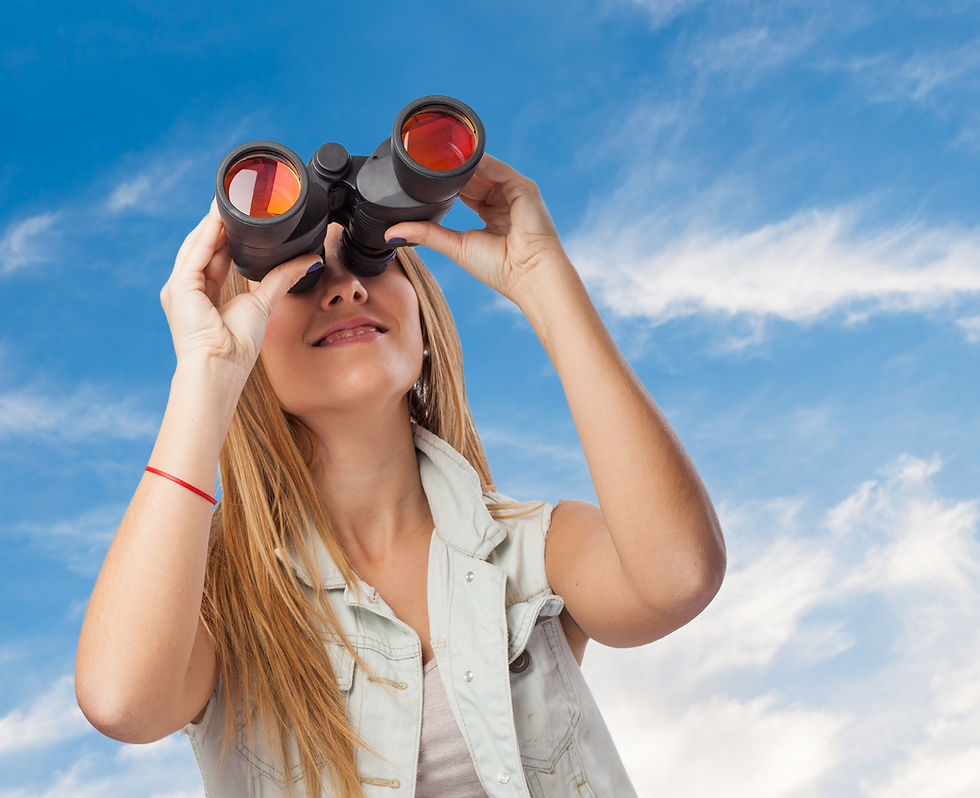 Image of person visualising success