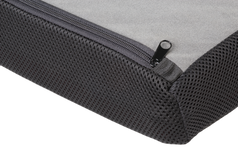 Seat cushion with removable cover for wheelchairs