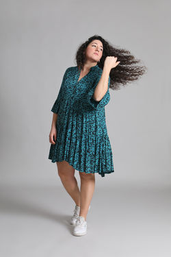 שמלת טליה מנומרת 199 שח