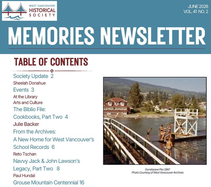 Memories: June 2026 — Vol. 41 No. 2