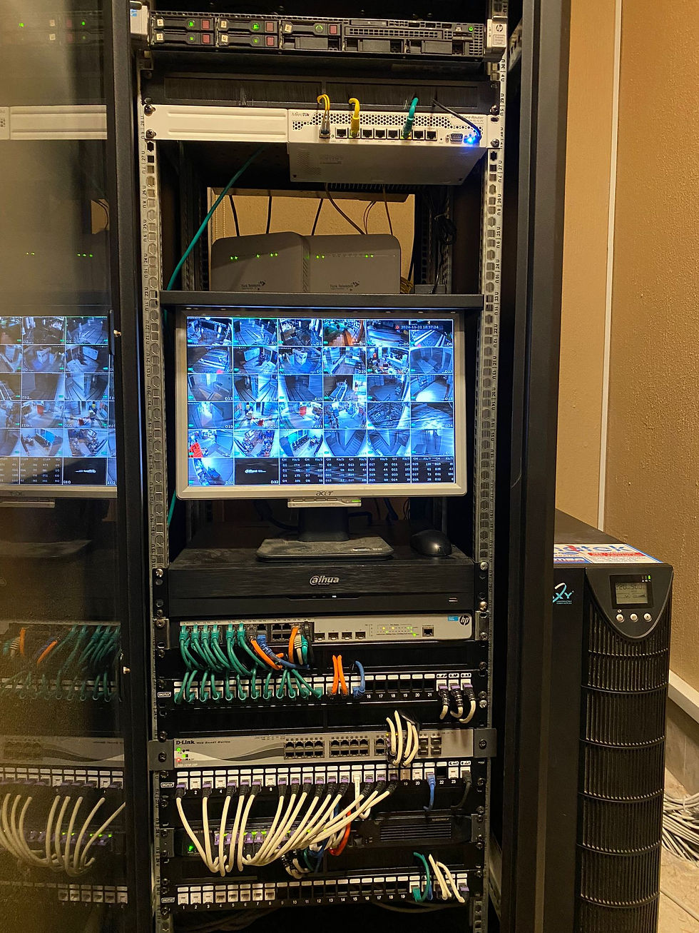 Dahua 31 Kameralı ve Ruijie Network Sistem Montajımız