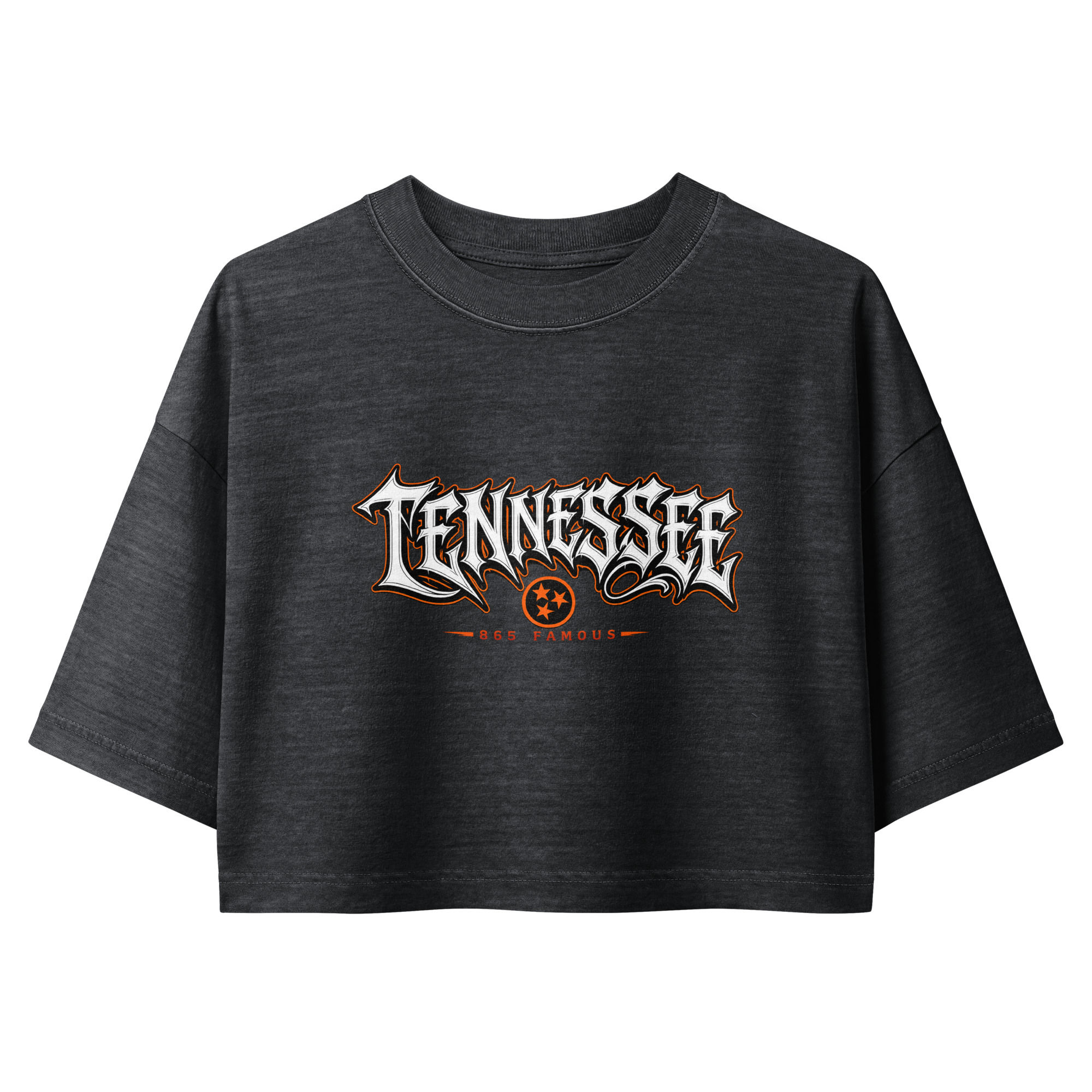 Women’s Tennessee garment dye cropped tee