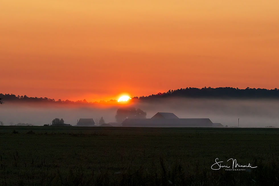 Bar River Sunrise, August 1, 2025