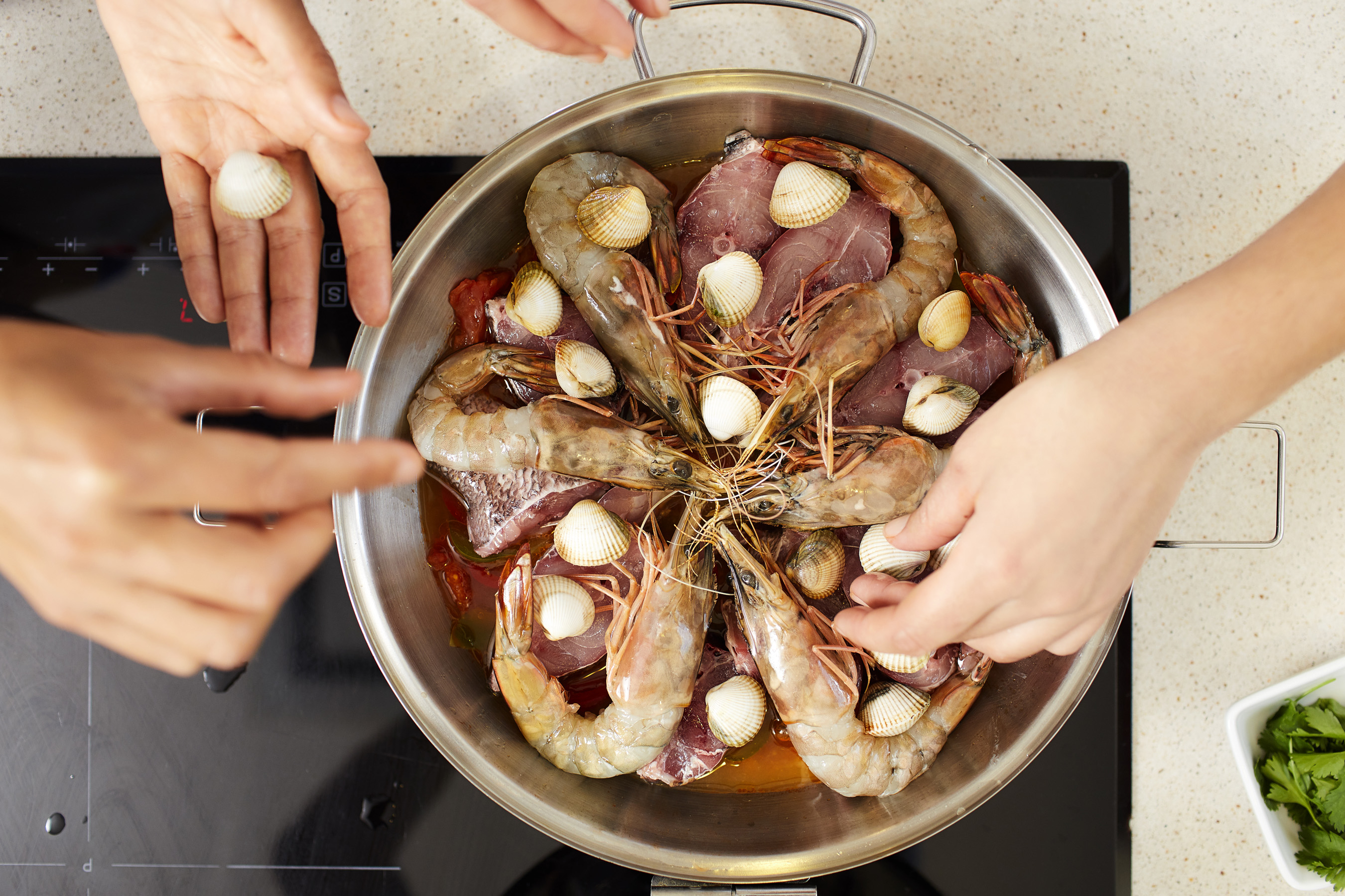 Cataplana de peixe e marisco