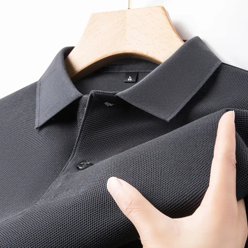 Thumbnail: Men's 100% Cotton Polo Shirt - Summer Casual Breathable Tee,19 Colors,Ideal for 