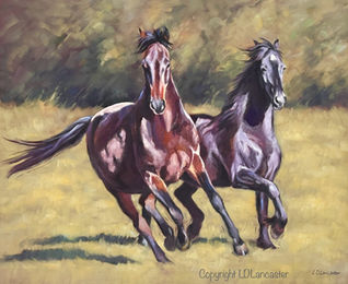 Horse Pastel Painting