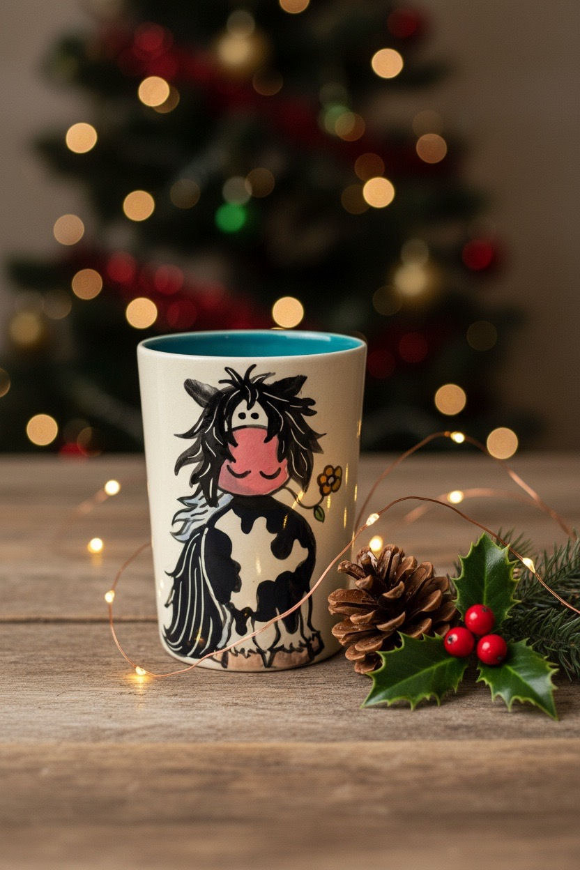 Thumbnail: Whimsical Pinto Horse Cup
