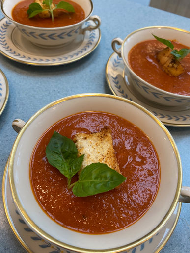 Close-up of a signature dish from Chef Missy Keyser’s catering menu