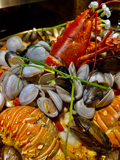 Close-up of a signature dish from Chef Missy Keyser’s catering menu
