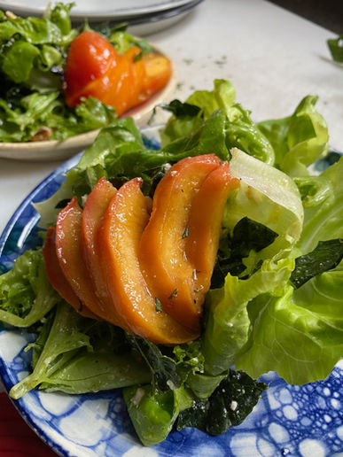 Close-up of a signature dish from Chef Missy Keyser’s catering menu