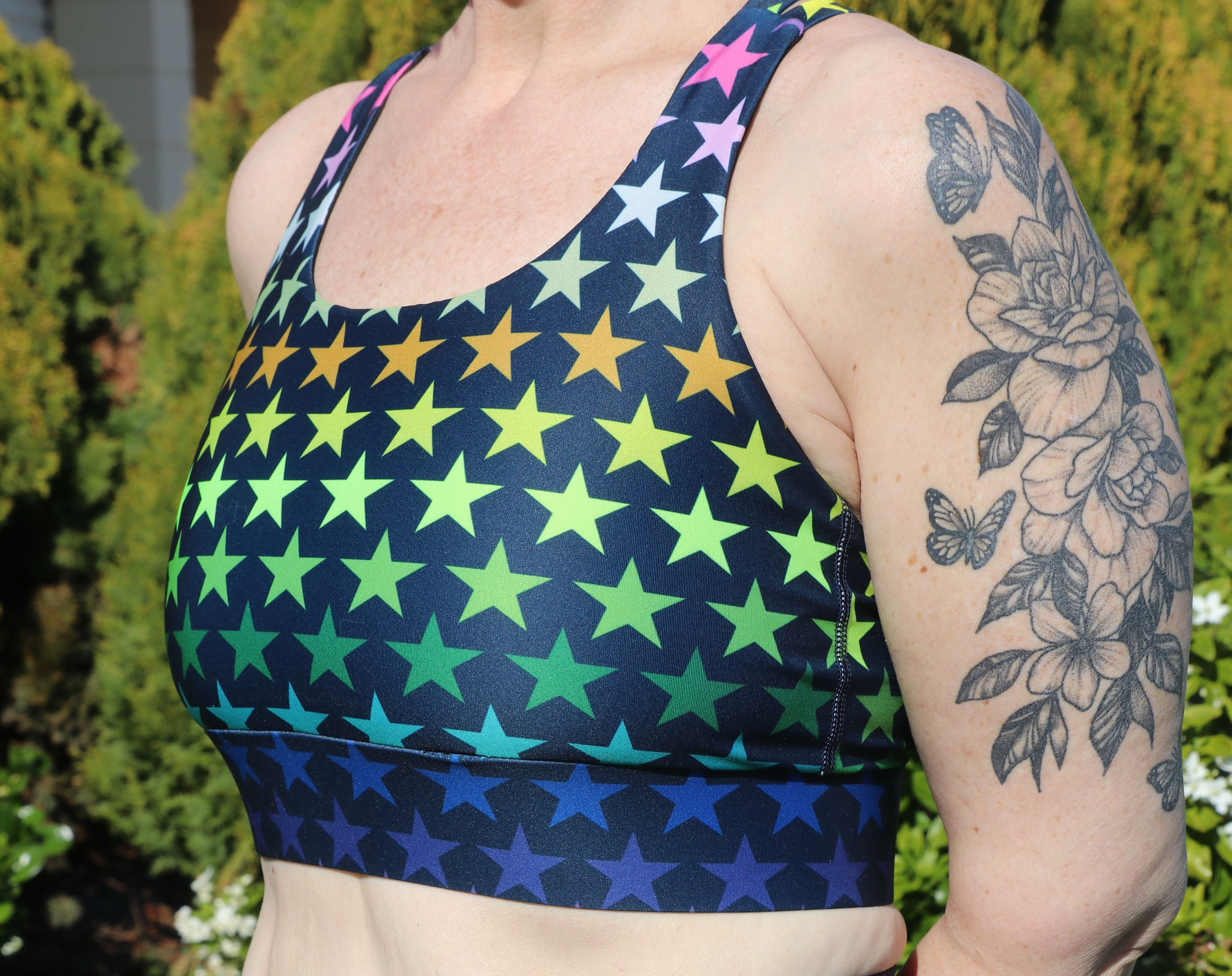 Ditzy Star Bra Cross Back