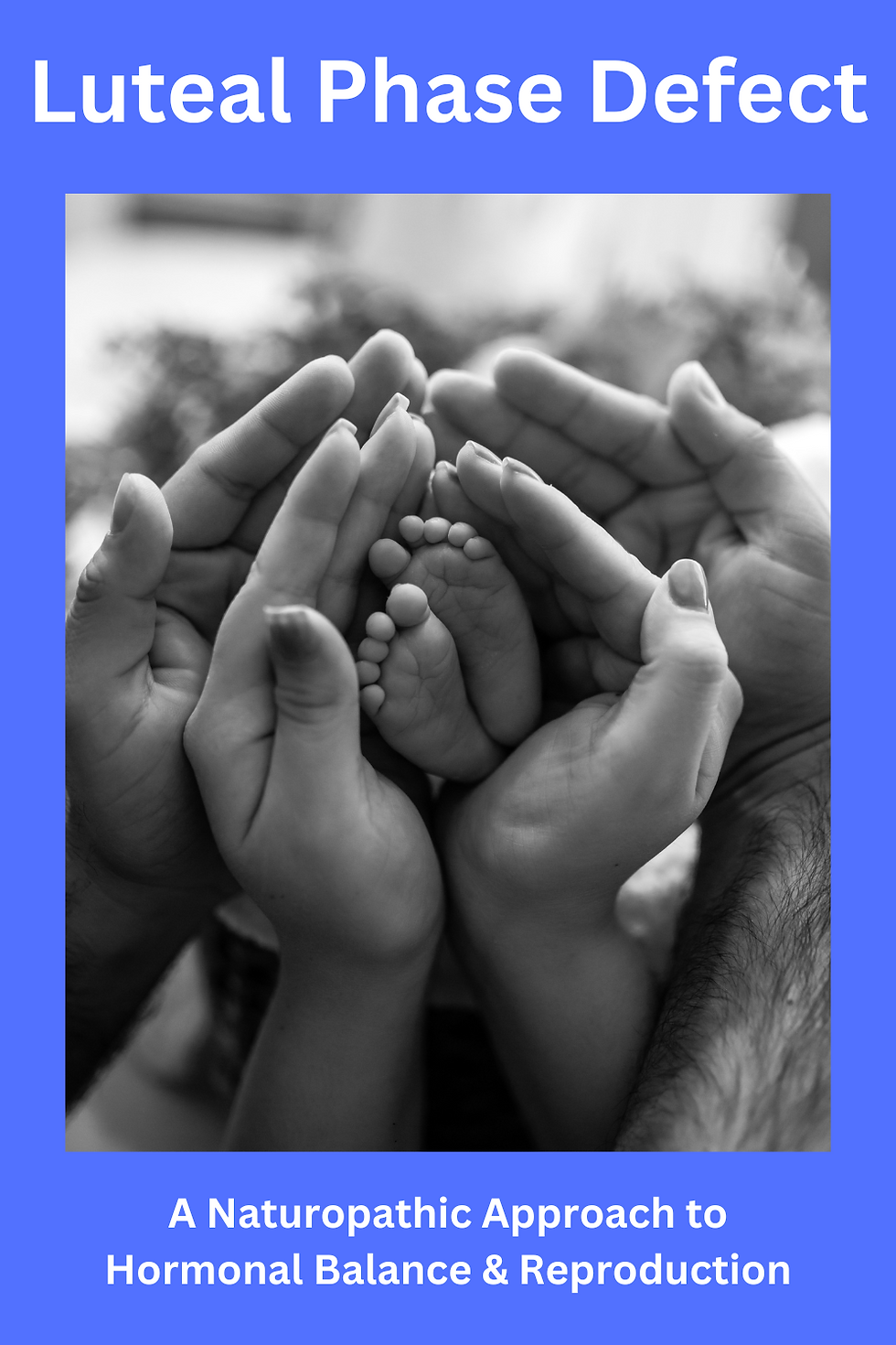 Young Parents holding small feet of a baby in their hands.