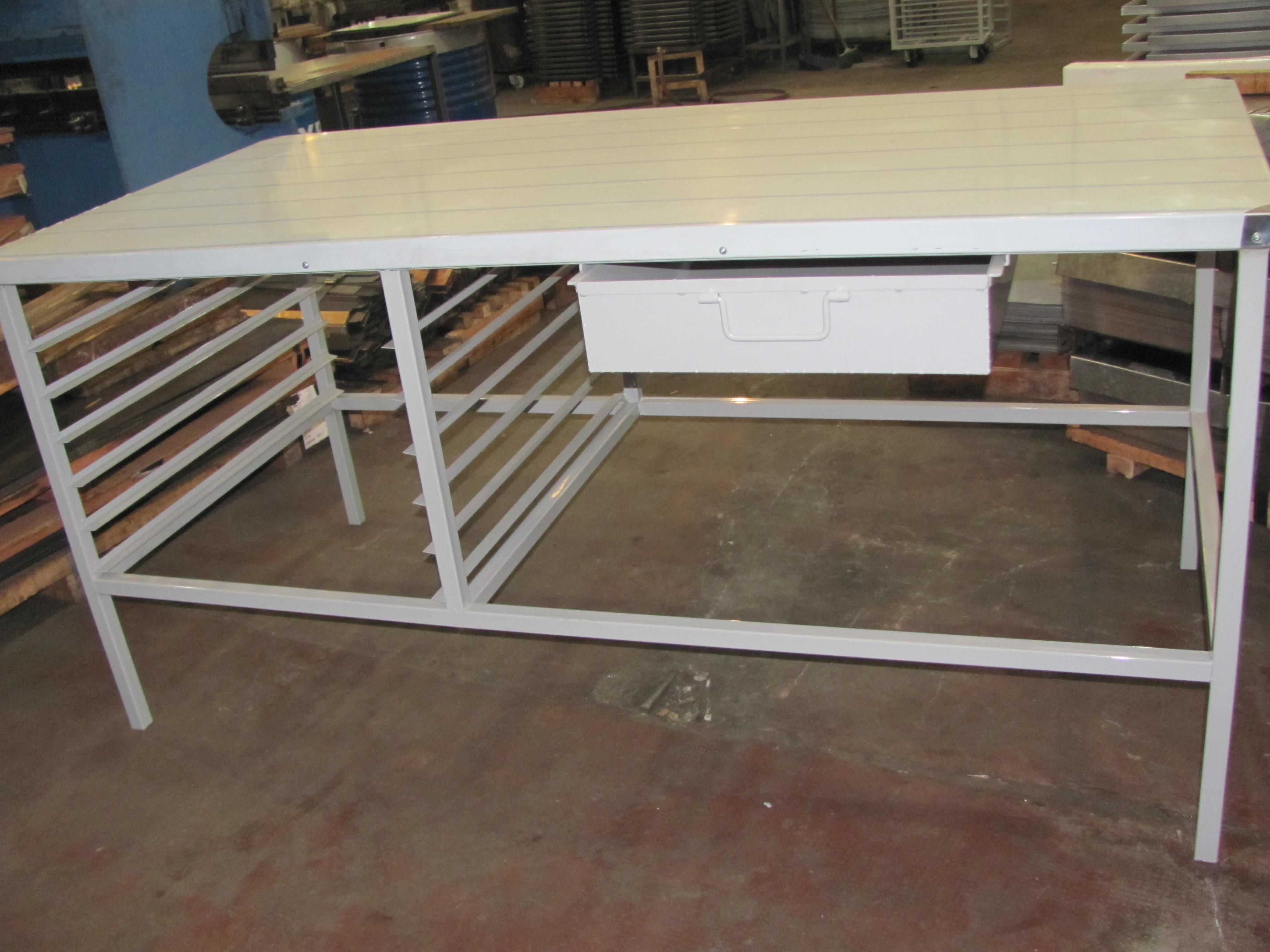 Mesa de trabajo tapa de Acero Inoxidable