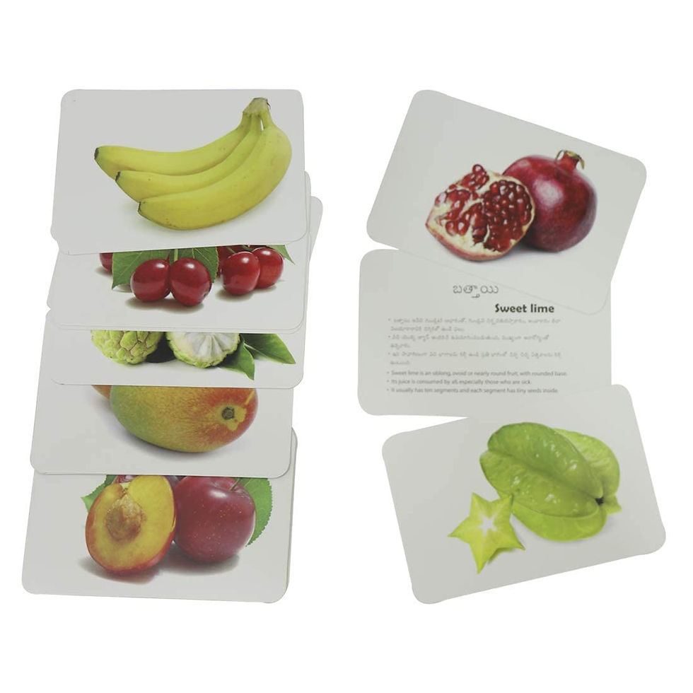 Thumbnail: Bilingual Fruits Flash Cards