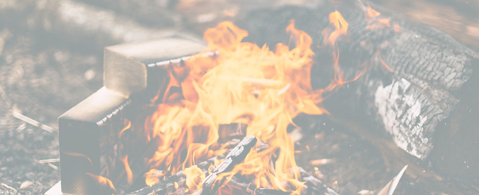 a wood fire