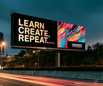 eminentartists_billboard_next_to_highway_that_says_LEARN_CREATE_ca904cc2-2613-4cc5-b804-23