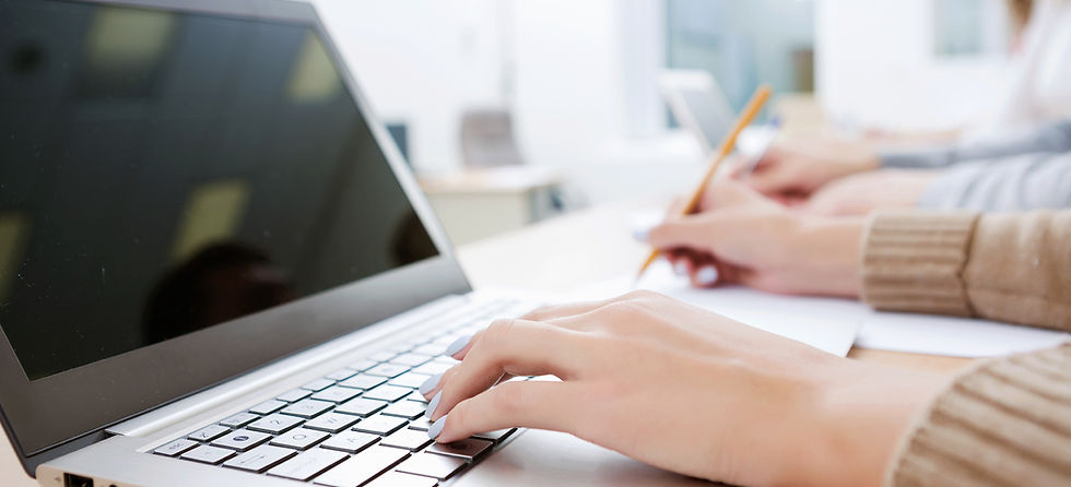 Laptop Writing