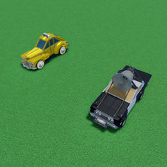 Taxi & Blue Brothers Car