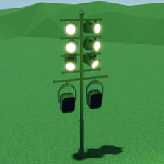 Spotlight Pole w/ Speaker