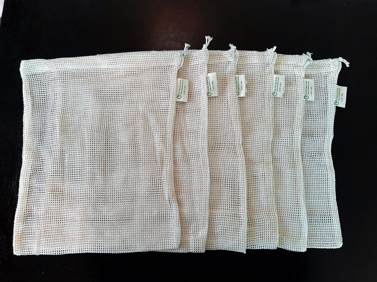 Large Mesh bags - Pack of 6 (L Size - 12" x 15")