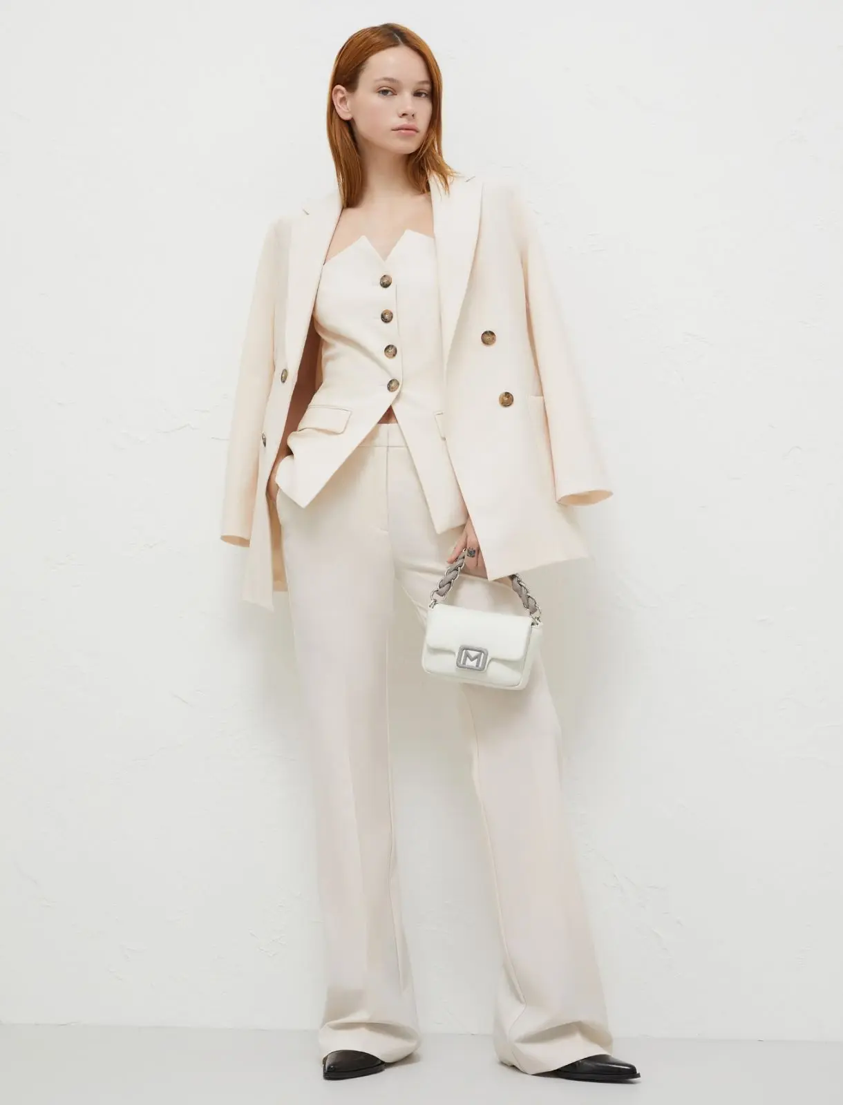 MARELLA Blazer lungo avorio  T.42