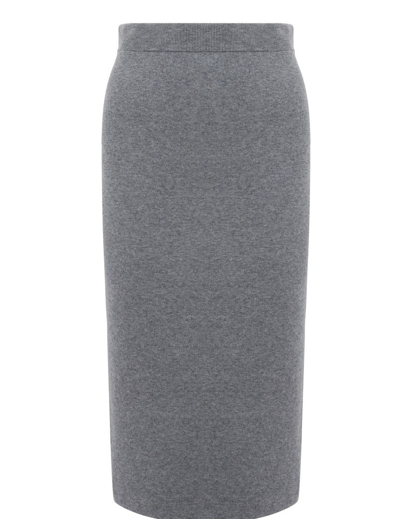 Thumbnail: MAX MARA STUDIO Gonna longuette grigio T. 42