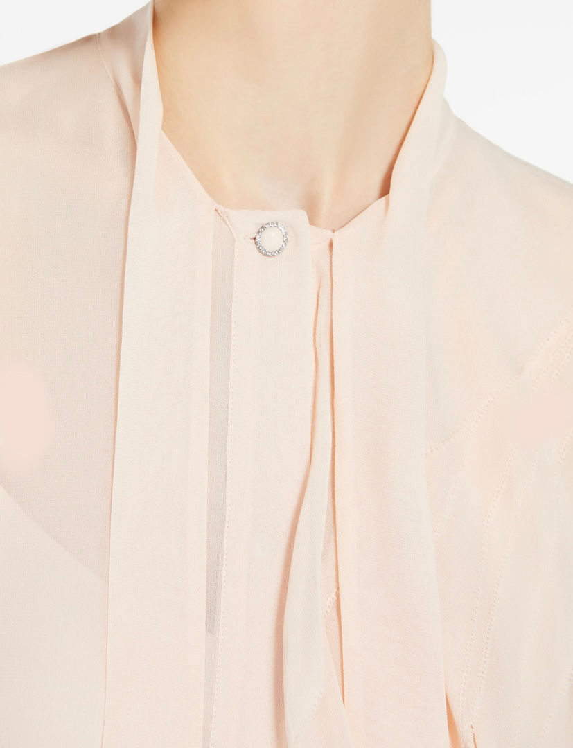 Miniatura: MAX MARA STUDIO Blusa in georgette di seta T. 42