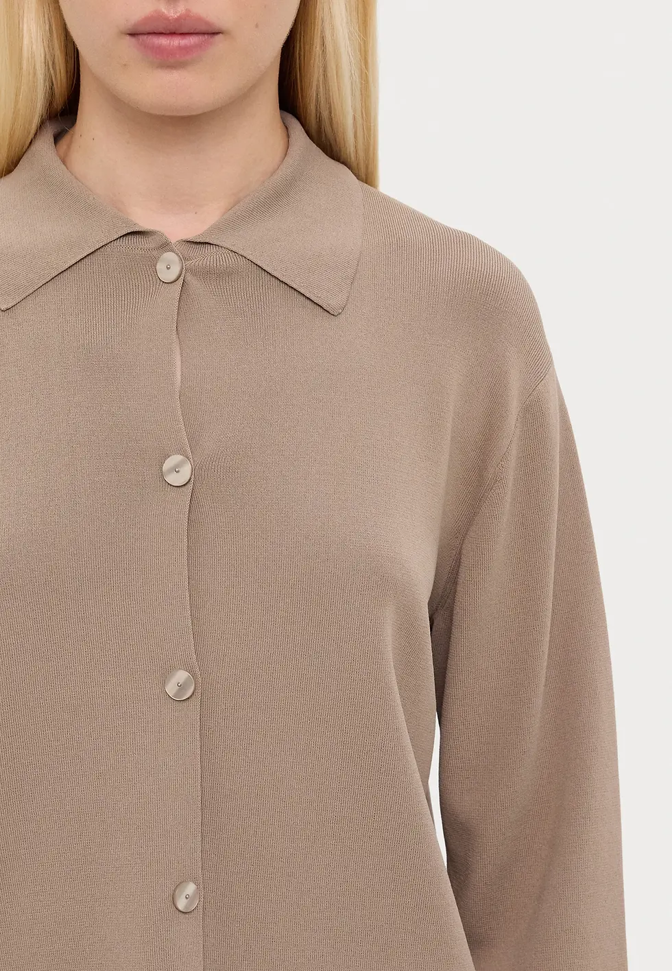 Thumbnail: MAX MARA LEISURE Cardigan in viscosa beige T.42 