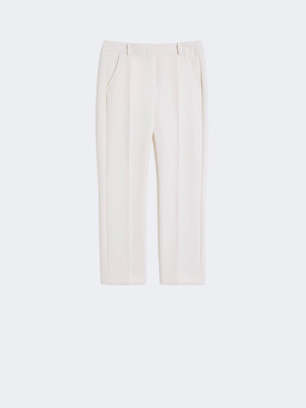 Miniatura: MAX MARA WEEKEND Pantalone in doppia tela di viscosa avorio T.42