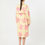 Thumbnail: MAX MARA WEEKEND Trench midi in gabardina antigoccia fantasia giallo rosa T.42