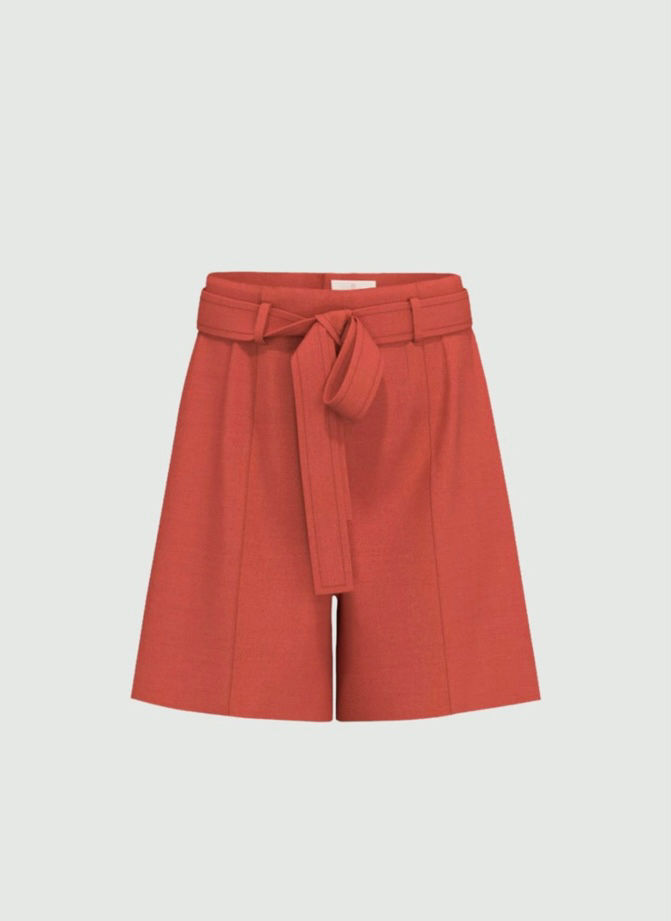 Miniatura: EMME MARELLA Bermuda in twill di misto lino ciliegia T. 42