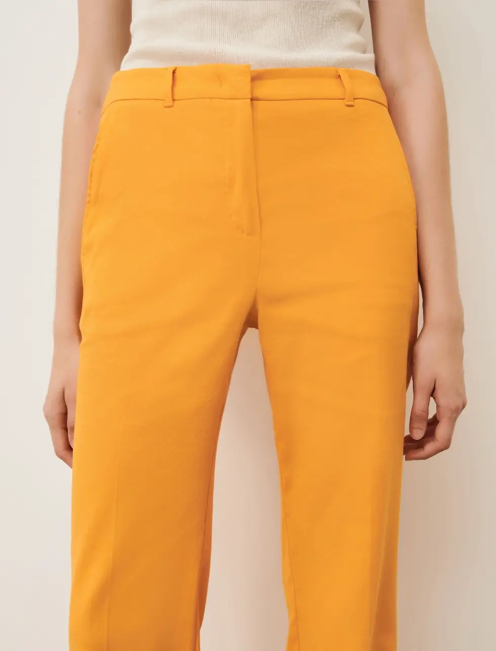 Miniatura: MARELLA Pantaloni misto lino arancione T. 42