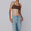 Miniatura: MARELLA Jeans wide leg a vita alta azzurro polvere T.42