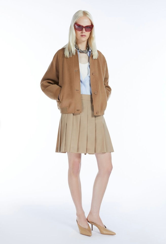 Miniatura: MAX MARA STUDIO Top in filato di viscosa avorio T.42