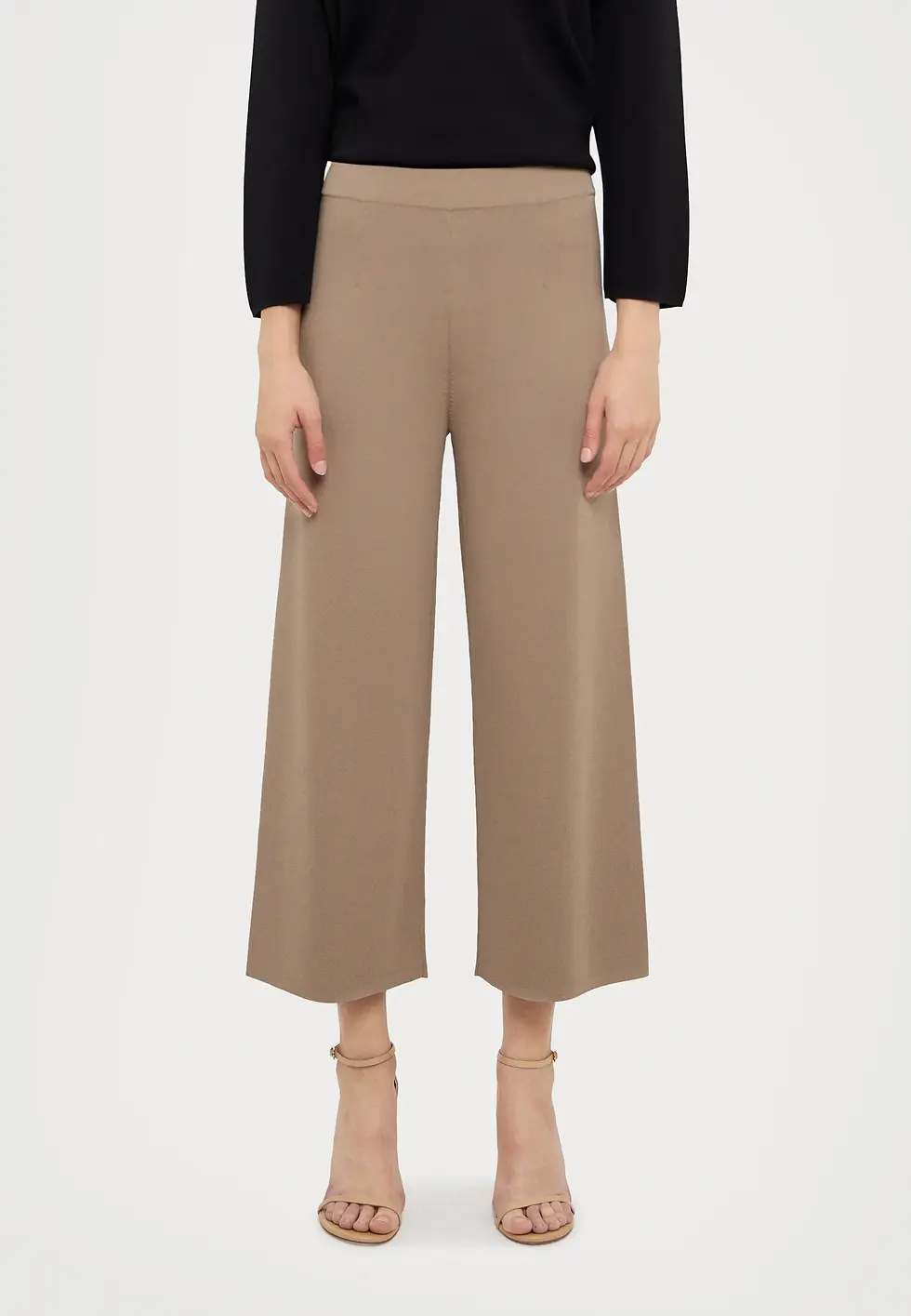 Miniatura: MAX MARA LEISURE Pantalone in viscosa beige T. 42
