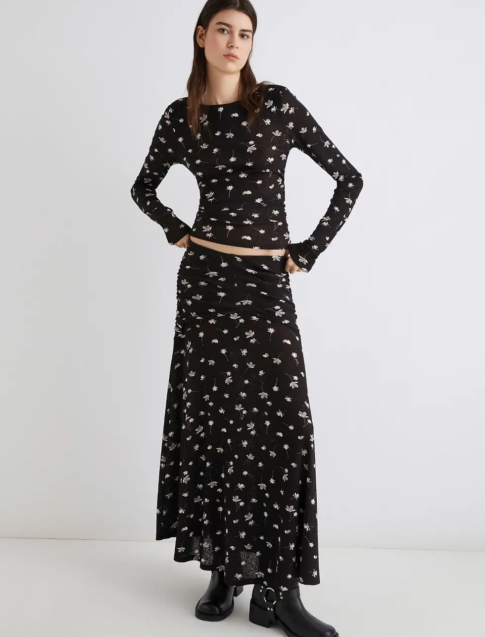 Miniatura: MARELLA Gonna in jersey tulle fantasia T. 42