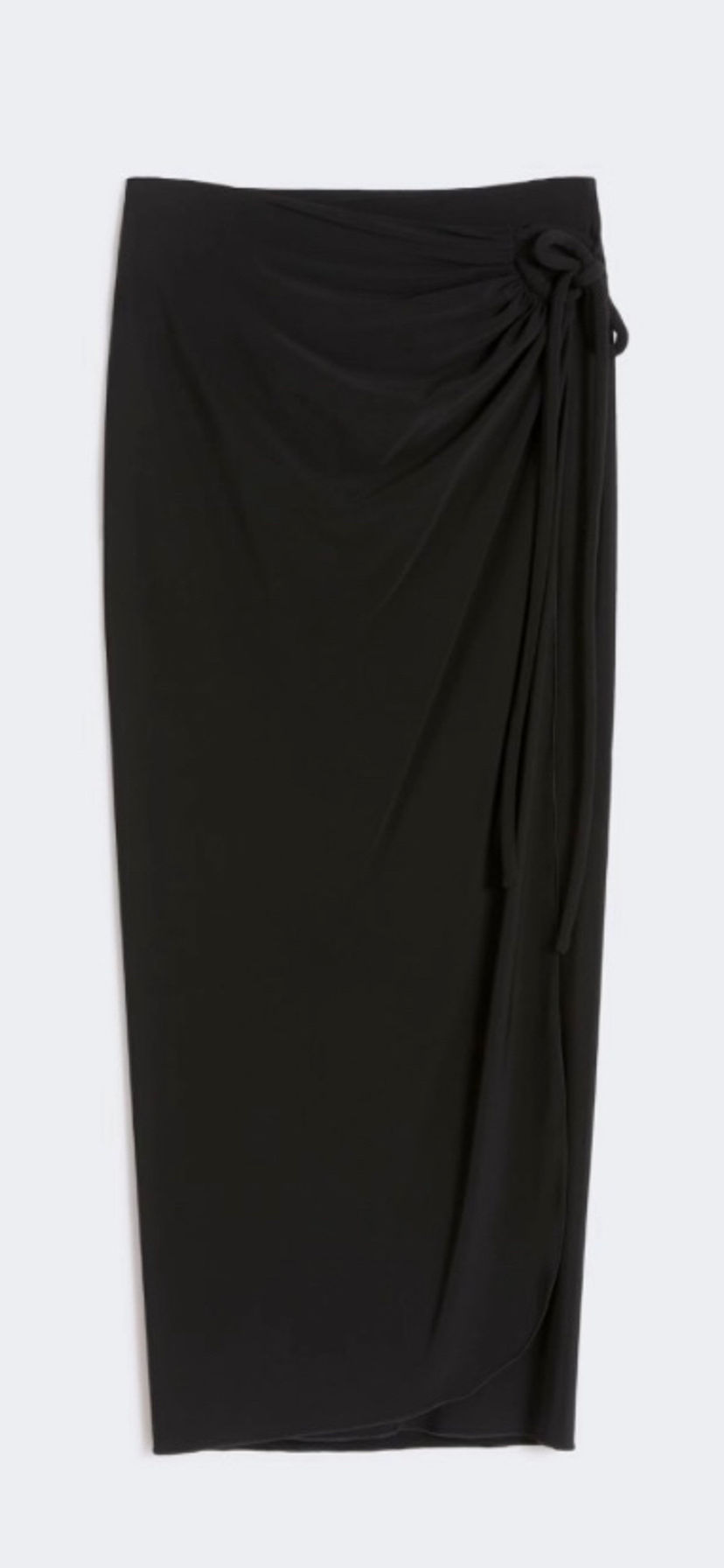 Miniatura: MAX MARA BEACHWEAR Gonna midi portafoglio in jersey di viscosa stretch nero T.42