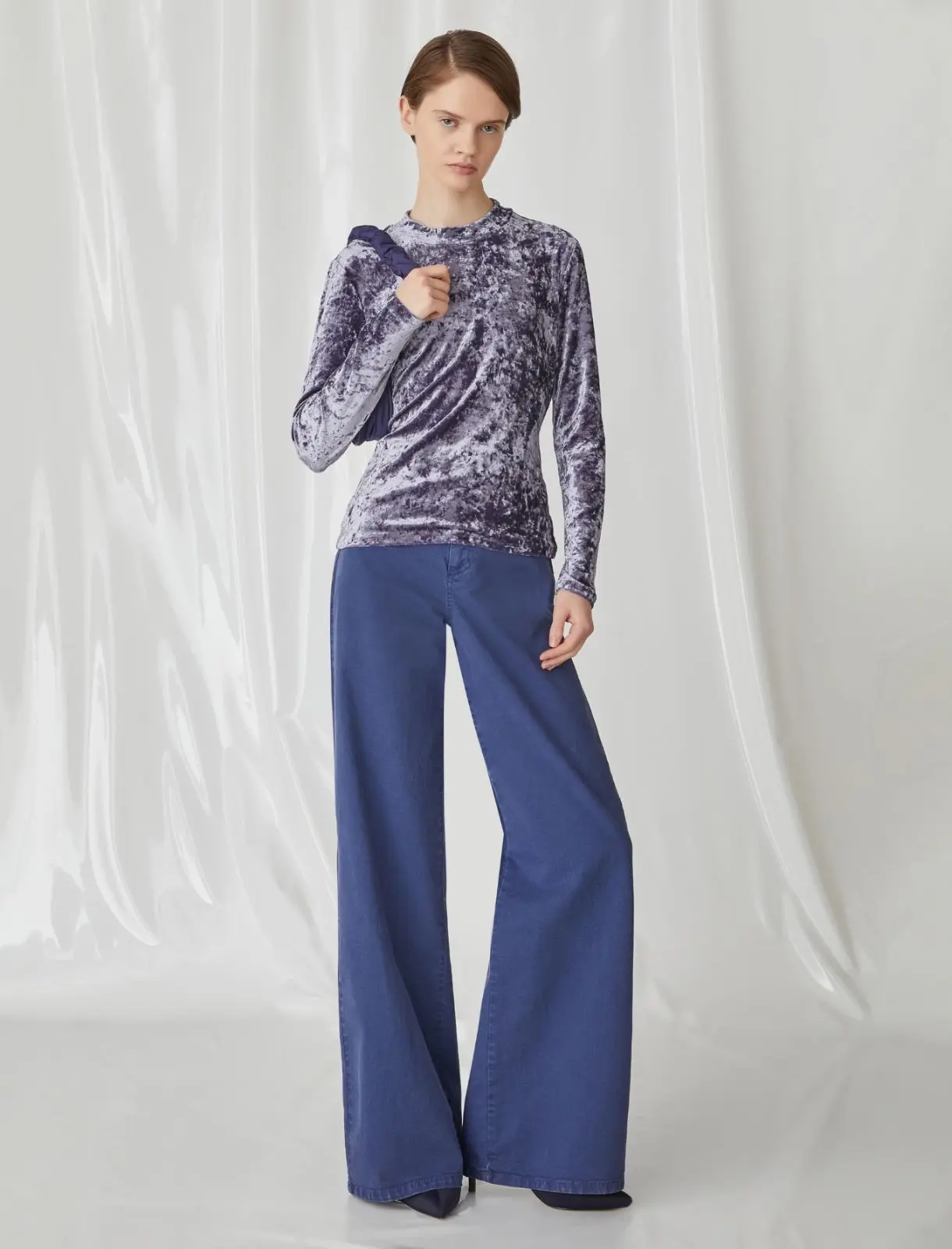 MARELLA MONOCHROME Maglia in velluto T.42