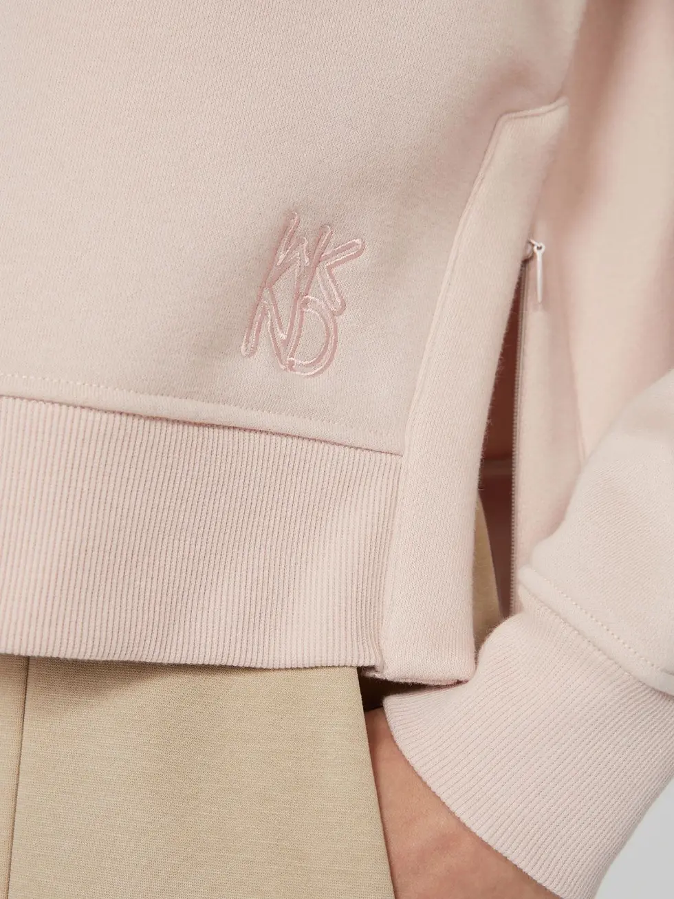 Thumbnail: MAX MARA WEEKEND Felpa boxy in cotone cipria T. 42
