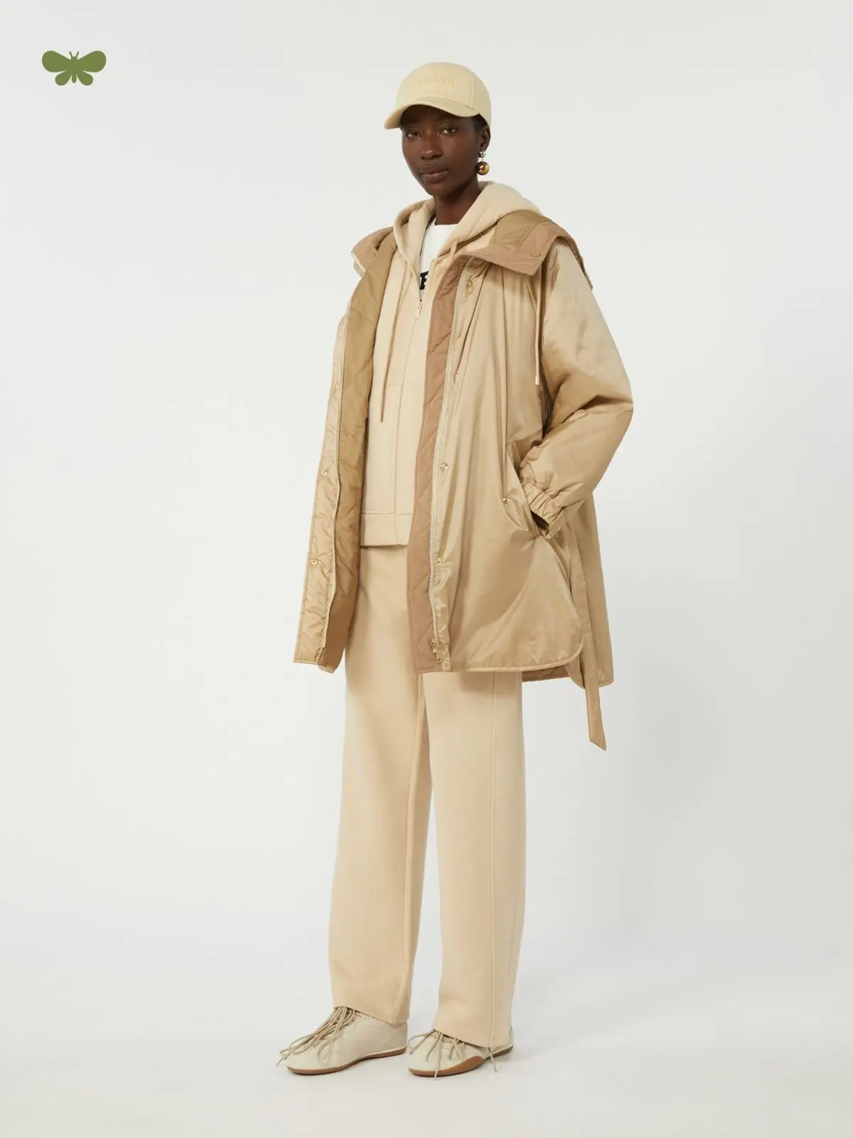 MAX MARA WEEKEND Pantalone in felpa sabbia T.42