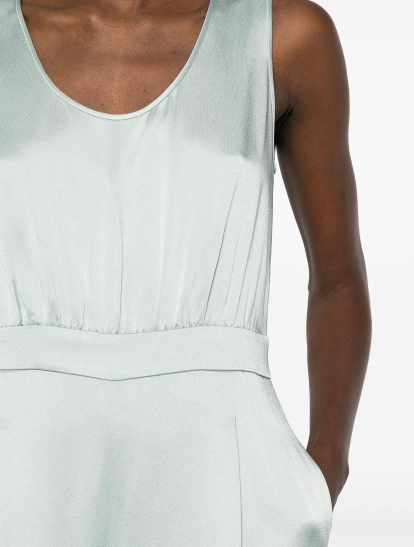 Thumbnail: MAX MARA STUDIO Tuta intera a gamba ampia verde acqua T. 42